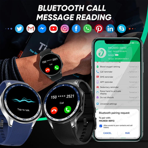 OPPO Watch X Smartwatch – 1.43" AMOLED Display, 4GB MP4/MP3 Player, Bluetooth 5.3, Multi-Sport & Health Tracking, IP68 Waterproof