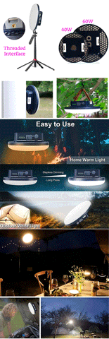 13500mAh Rechargeable Camping Lantern – Waterproof LED Light with Remote Control, Power Bank, & Stepless Dimming