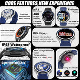 OPPO Watch X Smartwatch – 1.43" AMOLED Display, 4GB MP4/MP3 Player, Bluetooth 5.3, Multi-Sport & Health Tracking, IP68 Waterproof