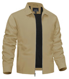 TACVASEN Men’s Lightweight Bomber Jacket – Casual Zip-Up Workwear for Spring & Fall, Water-Resistant Outdoor Windbreaker