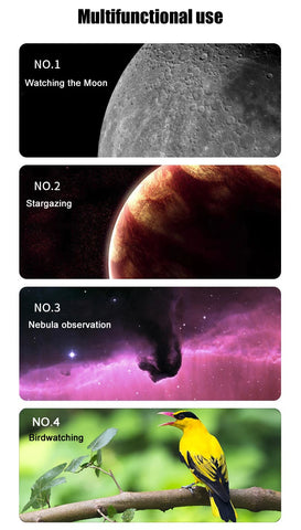 BORWOLF 70400 Professional High-Definition Astronomical Telescope – 333X Magnification