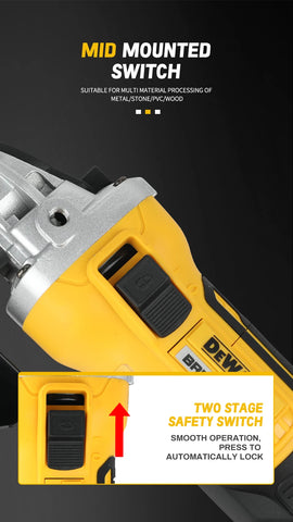 DeWalt 125mm Cordless Brushless Angle Grinder