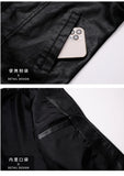 Men's PU Leather Stand Collar Motorcycle Jacket – Casual Windbreaker Biker Coat