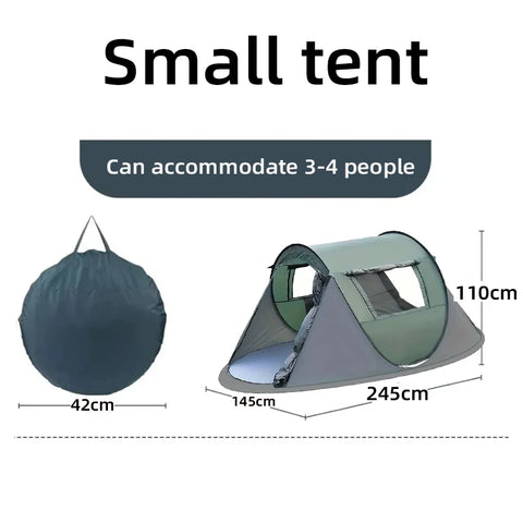Quick-Open Pop-Up Tent for 5–8 People – Waterproof Hand-Throw Camping & Boat Tent (4-Season, Double Layer)