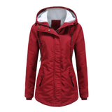 Women's Warm Hooded Parka – Thick Plush Mid-Length Winter Coat (S–5XL)