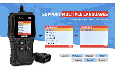 On-Board Diagnostic II Launch X431 CR319 OBDII Scanner – Professional Automotive Code Reader