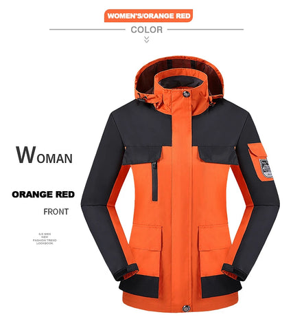 CHRLCK Women's Waterproof Hiking Jacket – Windproof, Quick-Dry Outdoor Shell with Custom Logo Option