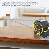 3-in-1 Digital Laser Rangefinder with 5M Tape Measure & LCD Display – 40m/60m Distance Measuring Tool