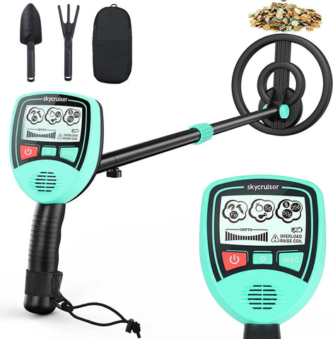 MD-1012 Kids Metal Detector – Lightweight Gold & Treasure Finder with LCD Display, Adjustable Height, and Audio Alerts
