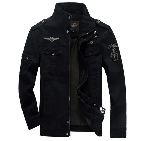 Men’s Plus Size Military Cargo Jacket – Spring & Autumn | Sizes M–6XL | Lightweight, Breathable, Tactical Style