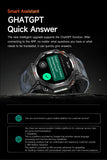 LIGE 2025 GPS Smartwatch for Men – Outdoor Sport Watch with AI Assistant, Compass, Altimeter, Barometer, and 3ATM Waterproof Protection