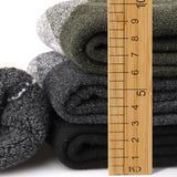 3 Pairs Merino Wool Thermal Socks for Men – Super Thick Winter Crew Socks with Fleece Terry Lining