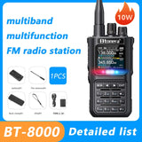 BTONERA BT-8000 Full-Band Ham Radio – 256CH Dual PTT Two-Way Radio with Airband, NOAA, Marine, and Scrambler