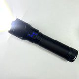 Ultra Bright 15000mAh LED Tactical Flashlight – USB Rechargeable, Zoomable, Long Range (Up to 6000M)