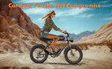 Kickwey K7 1500W Fat Tire Electric Bike – 48V 23Ah Lithium, 46km/h Mountain E-Bike for Adults