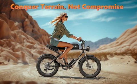 Kickwey K7 1500W Fat Tire Electric Bike – 48V 23Ah Lithium, 46km/h Mountain E-Bike for Adults