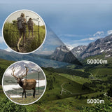 HD 900/1000x25 Long Range Folding Binoculars – Compact 9000M Mini Telescope with BAK4 Prism & FMC Optics