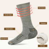 Men’s Merino Wool Thermal Socks – Thickened Winter Hiking & Mountaineering Socks | Breathable, Cushioned, Odor-Resistant