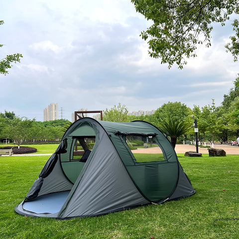 Quick-Open Pop-Up Tent for 5–8 People – Waterproof Hand-Throw Camping & Boat Tent (4-Season, Double Layer)