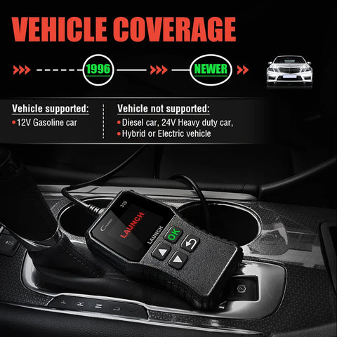 On-Board Diagnostic II Launch X431 CR319 OBDII Scanner – Professional Automotive Code Reader
