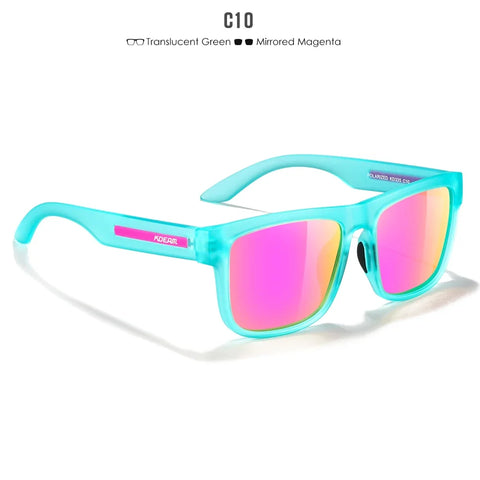 KDEAM Polarized Sunglasses – White Frame UV400 Protection