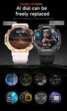 LIGE 2025 GPS Smartwatch for Men – Outdoor Sport Watch with AI Assistant, Compass, Altimeter, Barometer, and 3ATM Waterproof Protection
