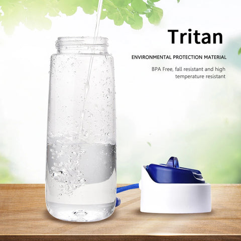 750ml Portable Water Filter Bottle – Outdoor Survival Straw Cup with 0.01 Micron Filtration | Emergency Purifier for Camping & Hiking