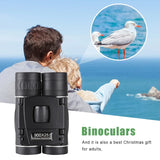 HD 900/1000x25 Long Range Folding Binoculars – Compact 9000M Mini Telescope with BAK4 Prism & FMC Optics