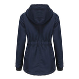 Women's Warm Hooded Parka – Thick Plush Mid-Length Winter Coat (S–5XL)