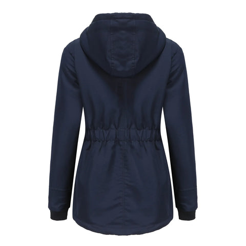 Women's Warm Hooded Parka – Thick Plush Mid-Length Winter Coat (S–5XL)