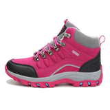 Women’s Outdoor Leather Hiking Boots – Ankle-High, Breathable, Lightweight Trekking Shoes