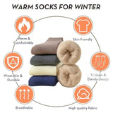 Winter Thermal Socks for Men & Women – Insulated Cold Weather Hiking Socks (Multiple Pairs Available)
