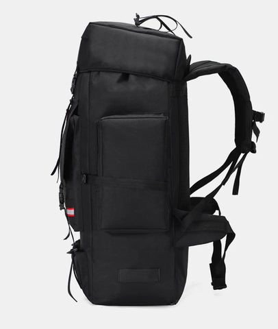 130L Waterproof Hiking Backpack – Heavy-Duty Outdoor Rucksack with Reflective Safety Strips & Molle System