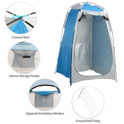 Portable Outdoor Privacy Tent – Beach Shower, Toilet, & Changing Room Shelter