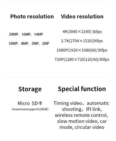 CERASTES V9 4K Ultra HD WiFi Action Camera – Dual Screen, Waterproof, Remote Control, EIS Stabilization