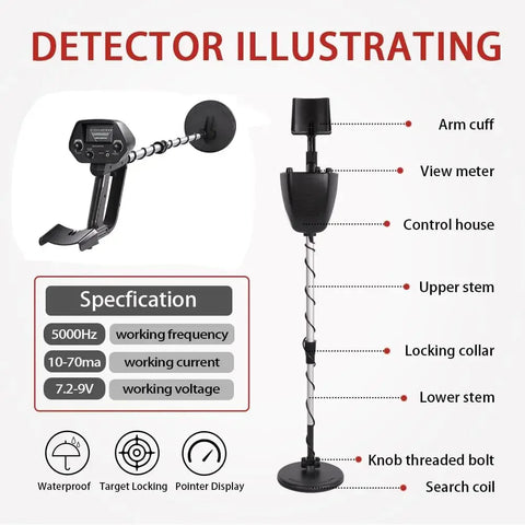 MD4030 Professional Underground Metal Detector – High-Accuracy Gold & Treasure Detection Tool