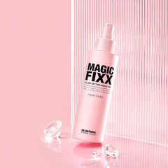 MAGIC FIXX hair care product bottle on a pink background