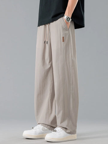 Men's Plus Size Loose Fit Drawstring Casual Pants