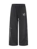 Men's Drawstring Wide-Leg Sweatpants