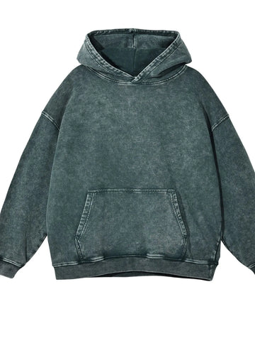 Men's Washed Oversized Long Sleeve Hoodie