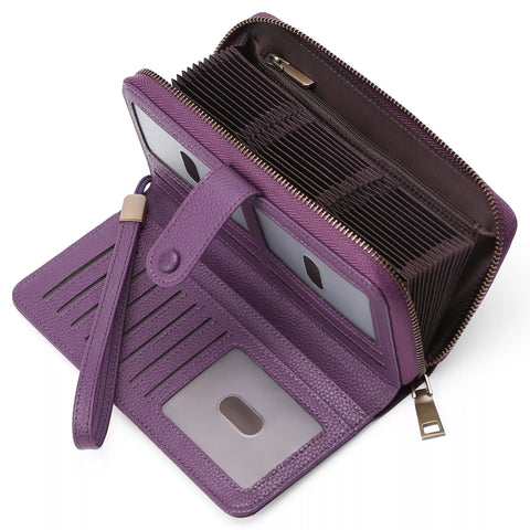 Leather Long Wallet
