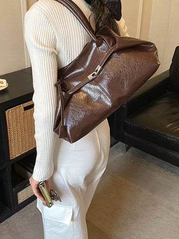 PU Leather Shoulder Bag