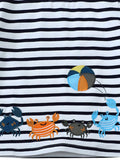 Children's Crab Striped Crew Neck T-Shirt