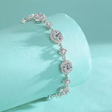 4 Carat 925 Sterling Silver Moissanite Bracelet