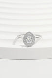 925 Sterling Silver Inland Zircon Ring