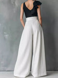 High-Waisted Wide-Leg Pants