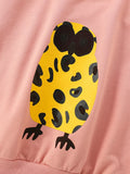 Children's Owl Graphic Crew Neck Sweatshirt
