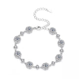 4 Carat 925 Sterling Silver Moissanite Bracelet
