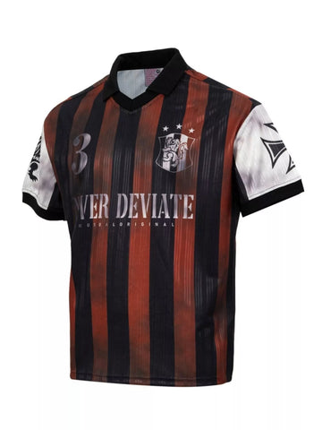 Men's Striped Soccer Jersey T-Shirt