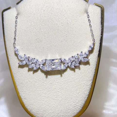 2 Carat 925 Sterling Silver Moissanite Necklace
